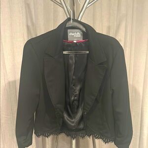 Charlotte Russe Black short  Classic Tailored Suit‎ Jacket